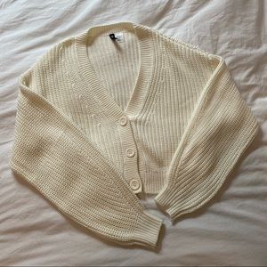 H&M white/cream cardigan. Size small.